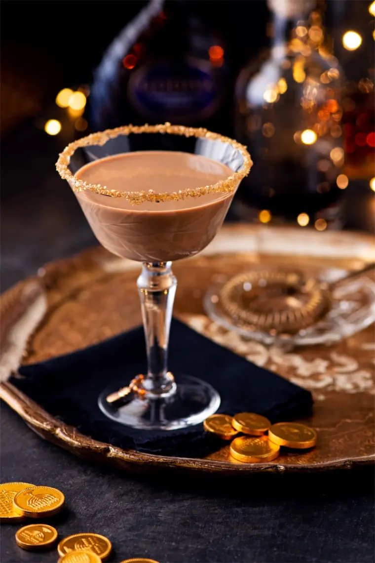 recette pour martini au chocolat de Noël