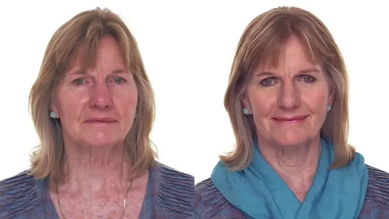 maquillage paupières tombantes à 60 ans femme