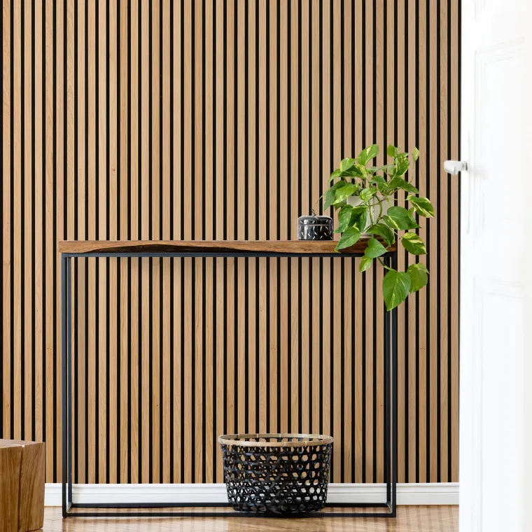 mur décoratif bois couleur claire