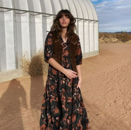 robe bohème femme hiver look 2023