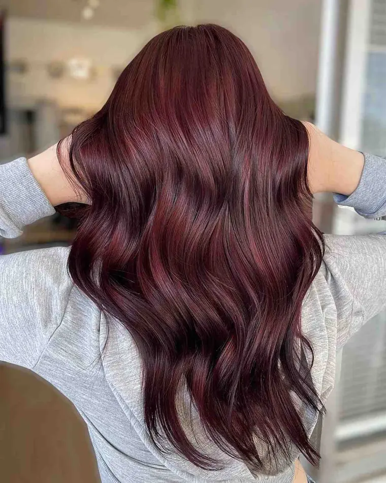 cheveux couleur roux fonce