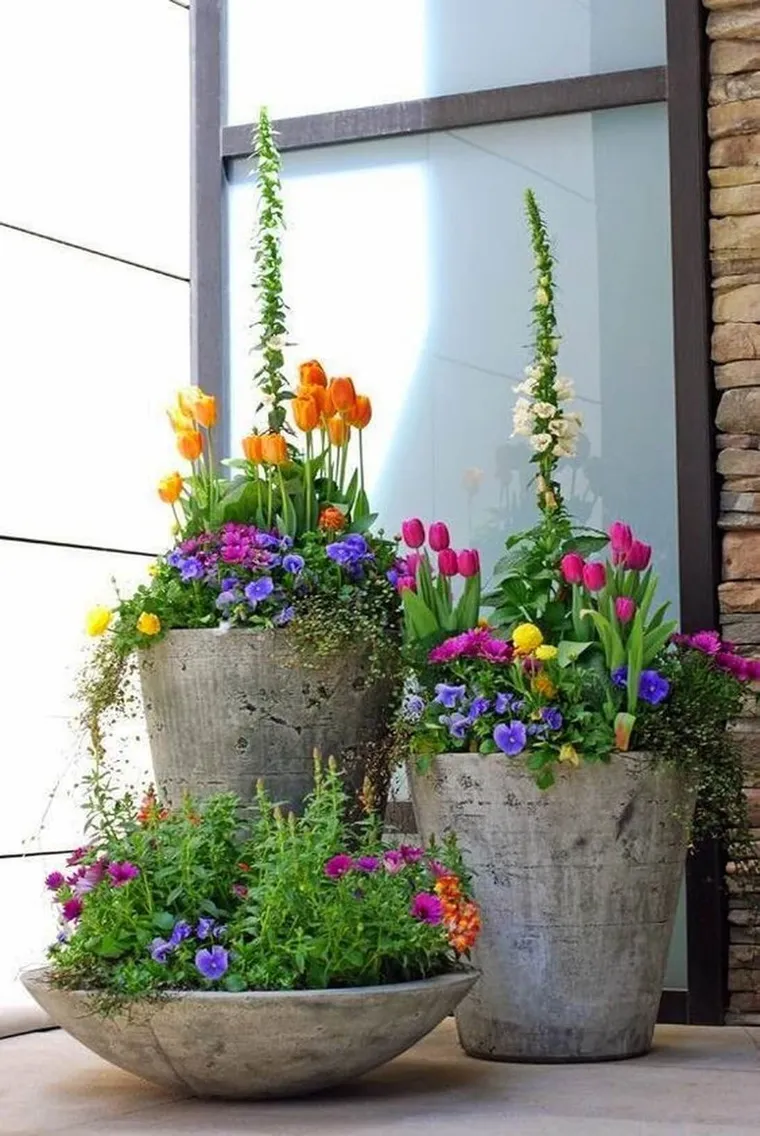 fleurs de printemps pour jardinière