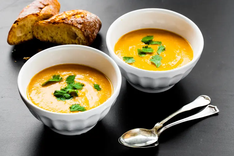 recette soupe de potiron à l'orange