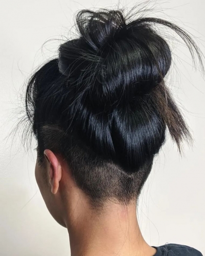 undercut femme 40 ans cheveux longs