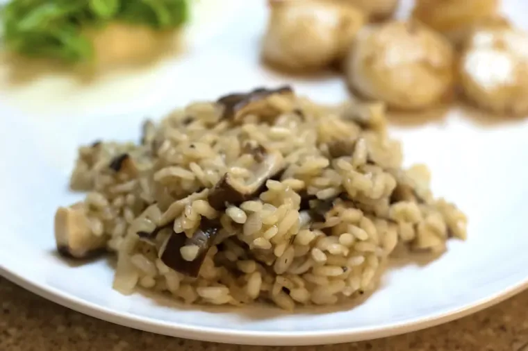 risotto aux champignons repas simple