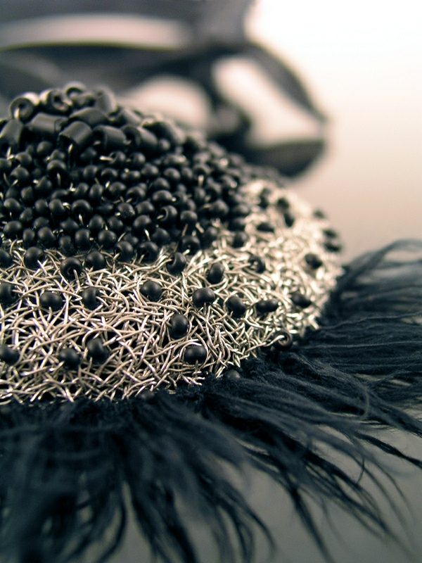 Bijoux fantaisie originaux collier noire