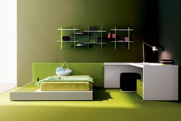 Chambre ado fille style minimaliste moderne