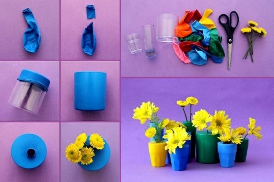 DIY décoration vases fleurs