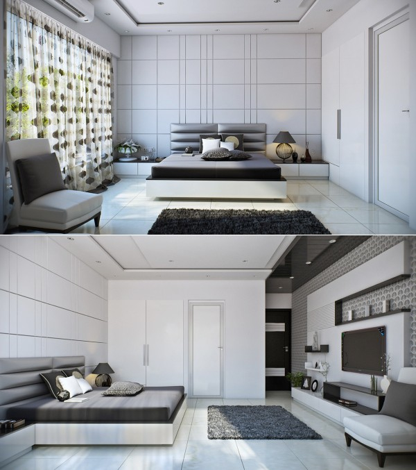 Decoration minimaliste chambre dormir