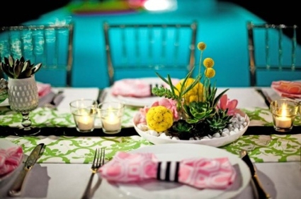 Jolie decoration table mariage de printemps