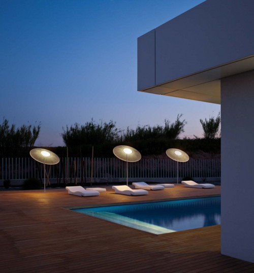 Luminaire design extérieur maison Vibia