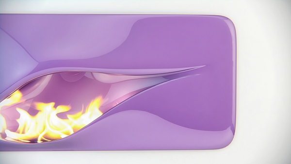 Mvtikka cheminée design violet