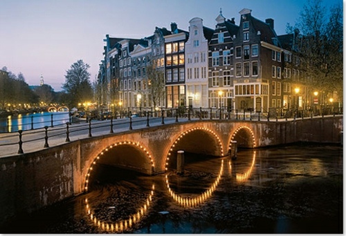 Pont magnifique reflet Prinsengracht Canal Andy Barker
