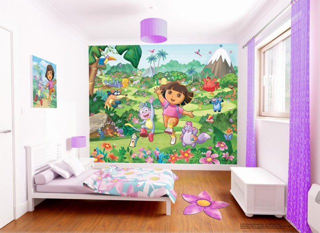 Posterl mural avec Dora pour enfant