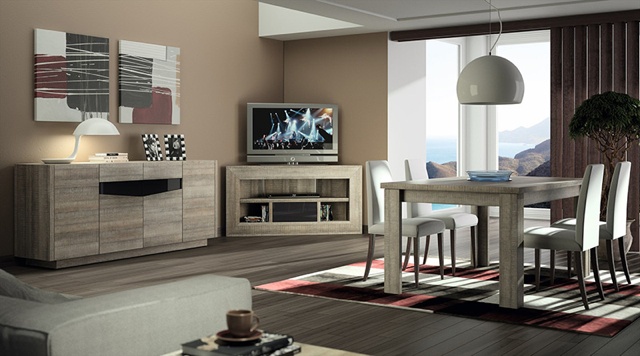 Salon pratique avec un meuble télé