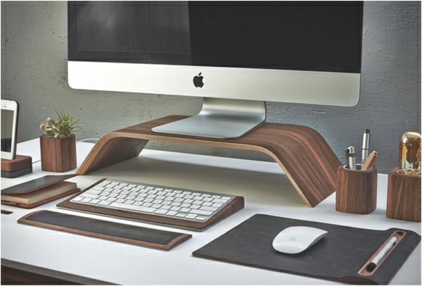accessoires de bureau apple support ecran tapis