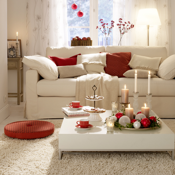 Idées de déco pour Noël dans le salon- plaisir pour les sens