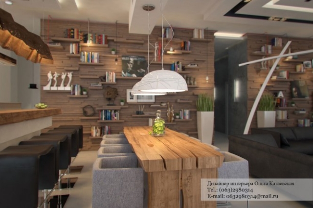 aménagement-de-maison-intérieur-salle-manger-table-bois