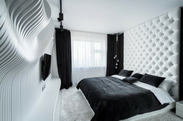 appartement design noir blanc