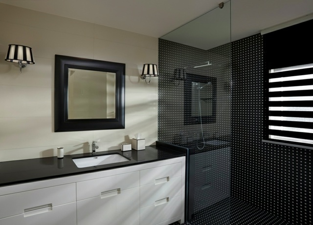 appartement f3 aviv salle bains blanc noir