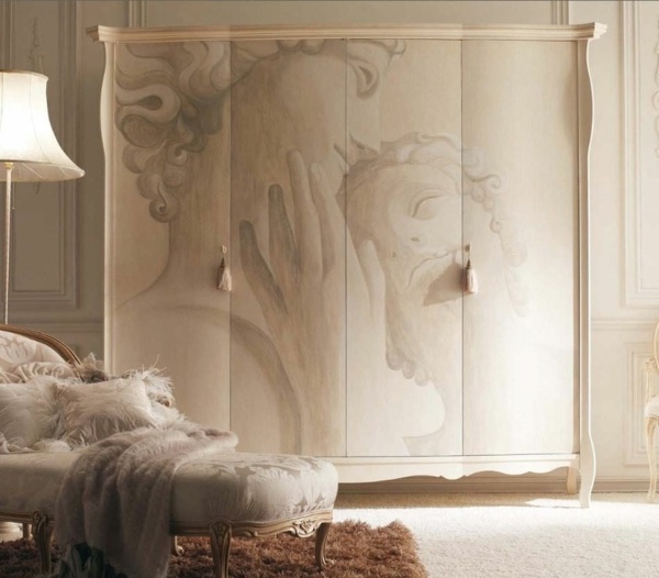 armoire chambre classique bois Giusti Portos