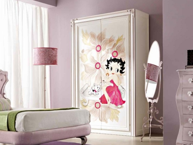 armoire-enfant-chambre-fille-Betty-Boop