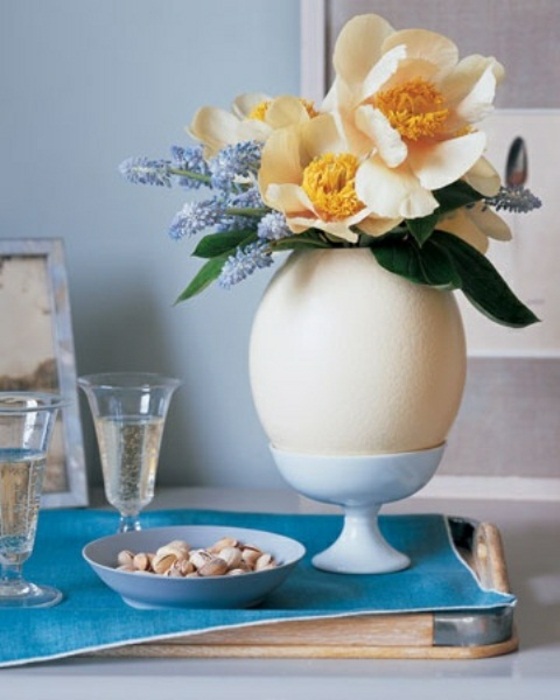 arrangements floraux Pâques déco vase