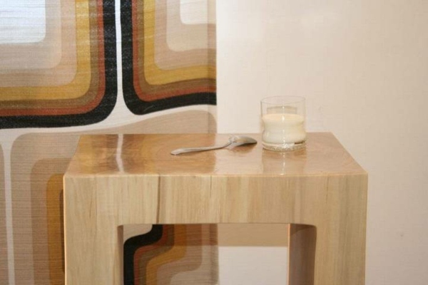meuble bois massif table basse minimaliste