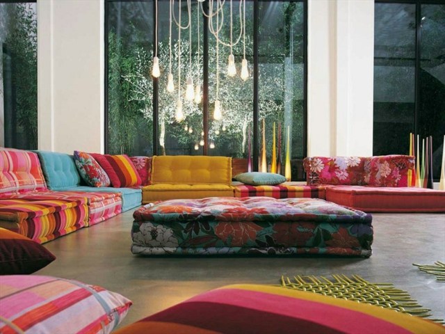 canapé d'angle couleurs moderne