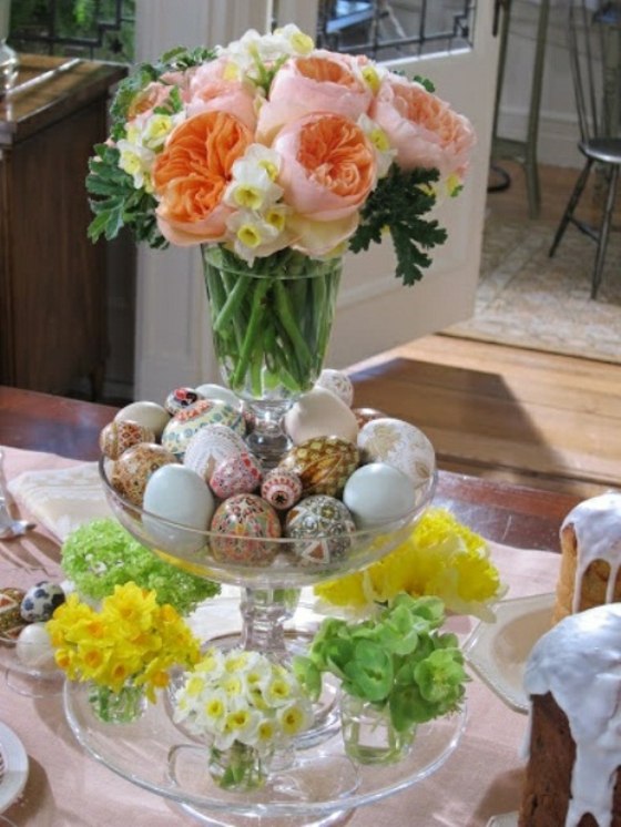 centre table déco fleurs