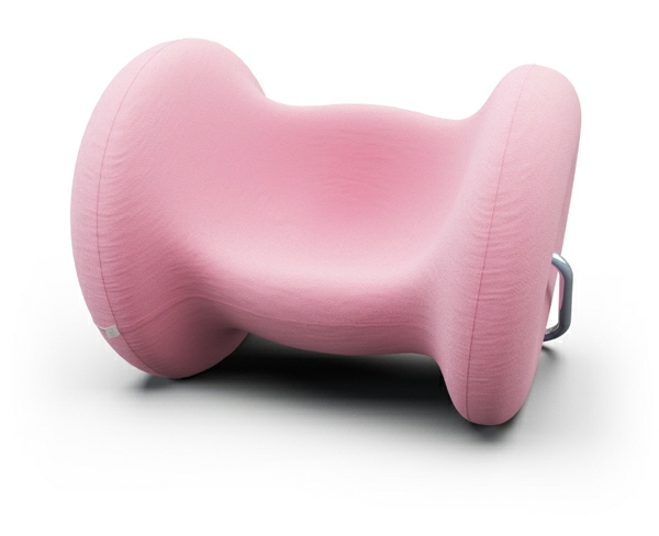 chaise confortable design rose petits meubles