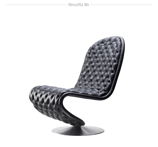 chaise base circulaire chrome