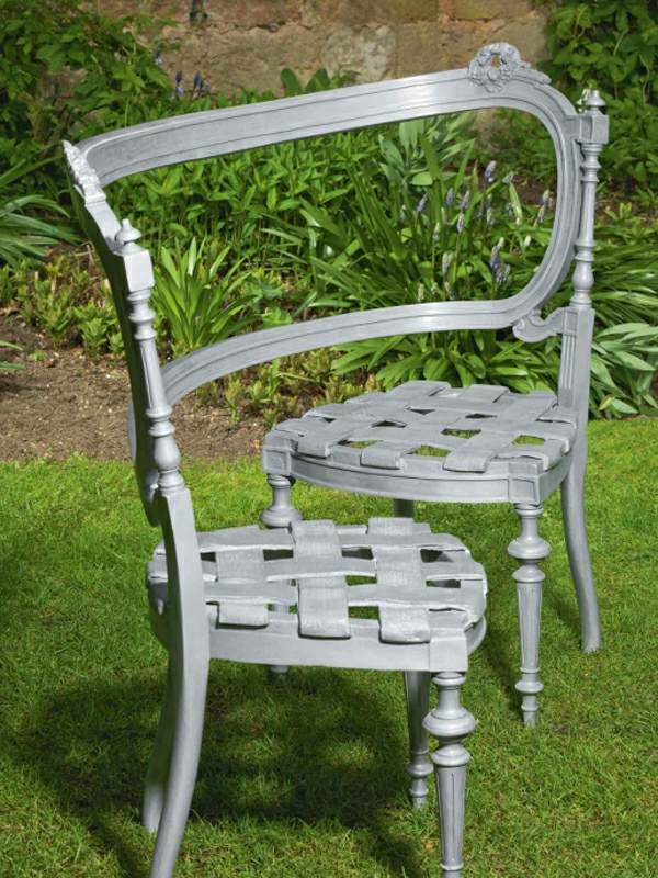 chaises design partagent dossier sièges imitent motif tissé