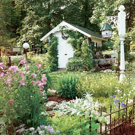 chalet de jardin bois blanc