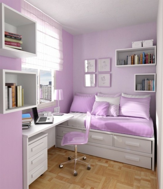 chambre ado fille violet