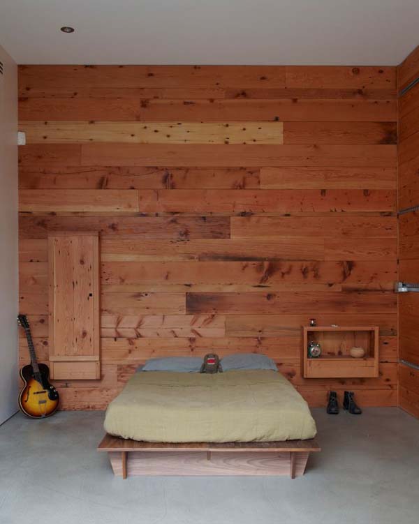 chambre bois mur décoration