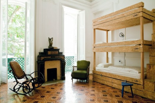 chambre d'enfant bois déco lits superposés