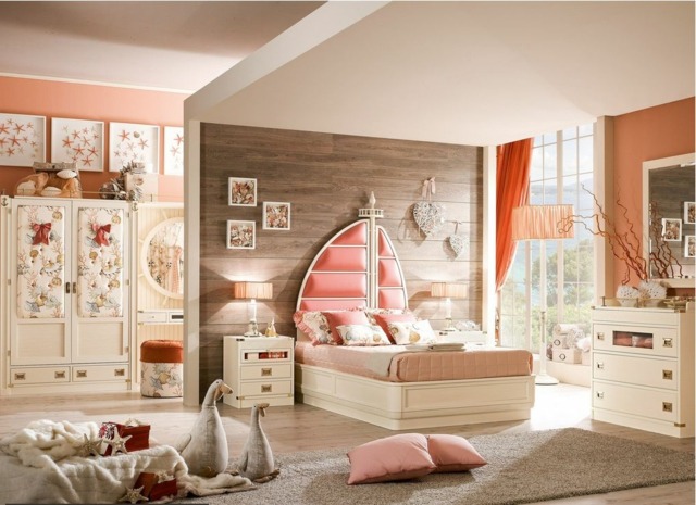 chambre fille Ariel bedroom bois massif