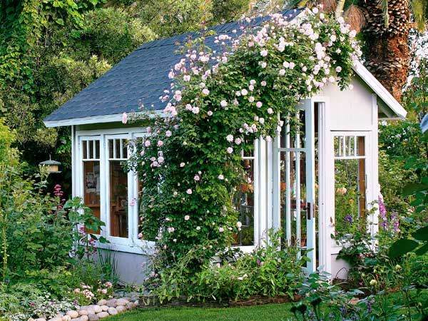 cottage anglais coquet blanc fleurs
