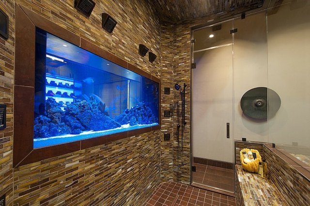 deco aquarium salle bain