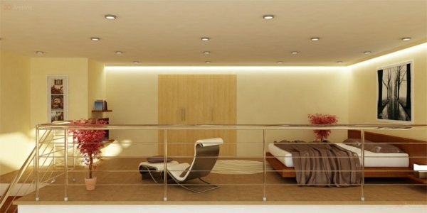 design appartement lit mezzanine fonctionnel