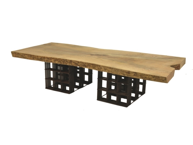 design industriel table basse métal bois