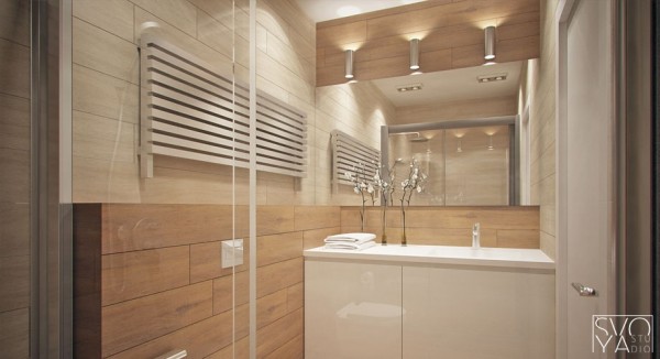 design interieur moderne salle eau bois