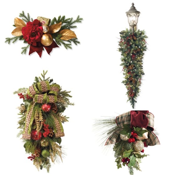 déco-Noël-maison-feuilles-or-pommes-pin-rubans-vert-or-rouge-branches-pin-lanterne-décorative déco de Noël maison