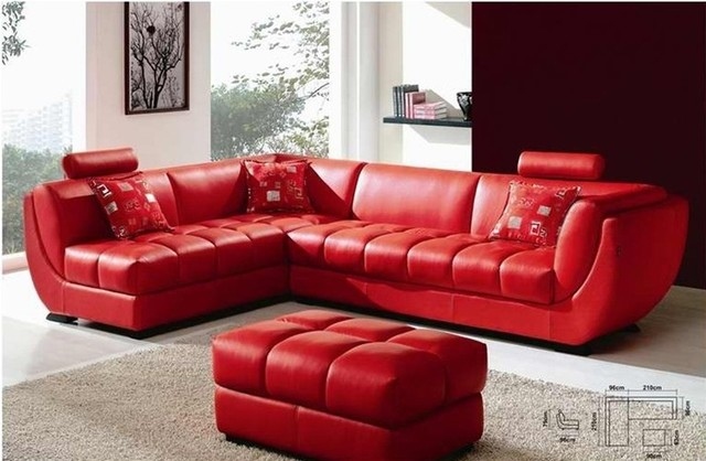 déco-salon-couleur-rouge-idée-originale-canapé-angle-cuir
