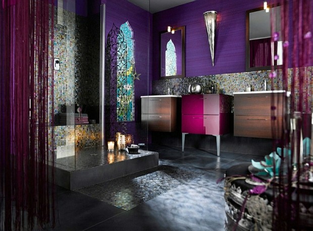 décor somptueux gamme violette