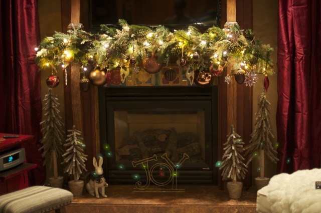 décoration-de-Noël-idée-originale-cheminée-mini-sapin