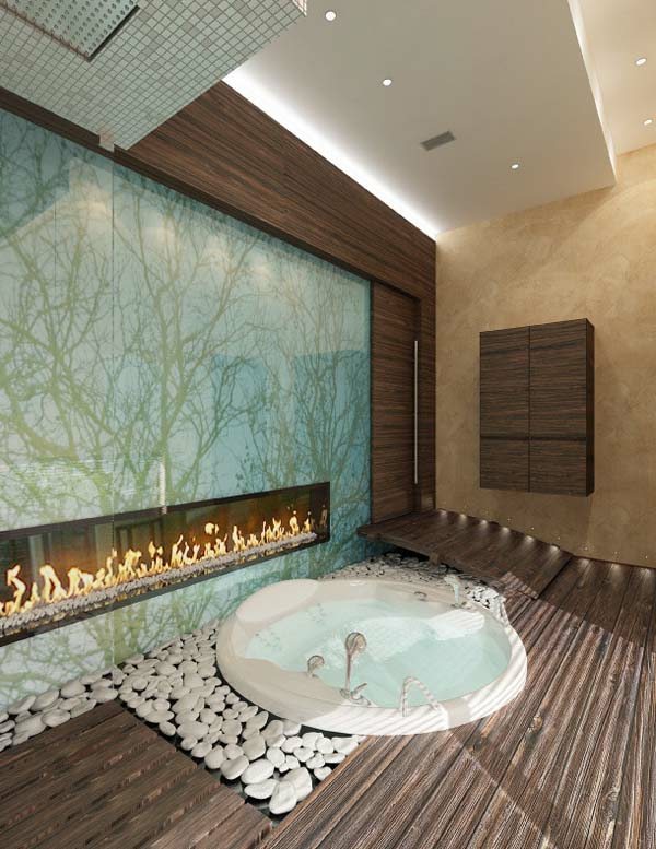 décoration salle de bain zen lignes épurées