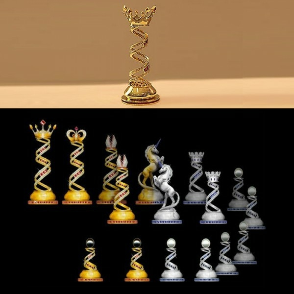 echec or platine Jewel Royale Chess