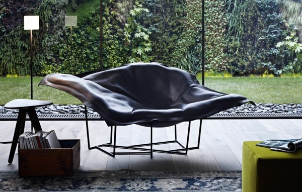 fauteuil de design moderne noir